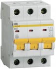 Выключатель автоматический модульный 3п D 50А 4.5кА ВА47-29 ИЭК MVA20-3-050-D