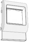 Рамка установочная под Brava 2мод. PDA-BN 80 DKC 10443