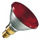 Лампа PHILIPS IR175R PAR38 E27 230V d121x136 RED красная