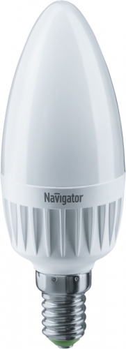 Лампа светодиодная 94 491 NLL-C37-7-230-2.7K-E14-FR 7Вт свеча 2700К тепл. бел. E14 525лм 176-264В Navigator 94491 94491