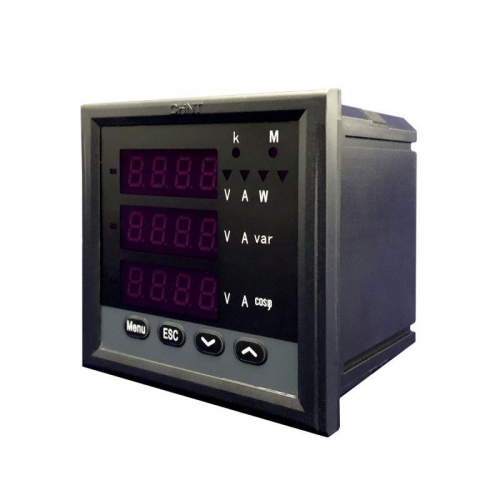Прибор измерительный многофункциональный PD666-3S4 380В 5А 3ф 96х96 светодиод. дисплей RS485 CHINT 765094 765094