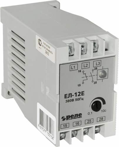 Реле контроля фаз ЕЛ-12Е 380В 50Гц Реле и Автоматика A8222-77135242 A8222-77135242