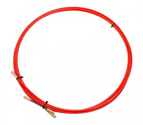 Протяжка кабельная (мини УЗК в бухте) 3м стеклопруток d3.5мм красн. Rexant 47-1003 47-1003