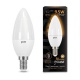 Лампа светодиодная Black 9.5Вт свеча 3000К тепл. бел. E14 890лм GAUSS 103101110 103101110