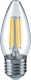 Лампа светодиодная 14 007 NLL-F-C35-6-230-2.7K-E27 6Вт свеча прозрачная 2700К тепл. бел. E27 650лм 220-240В NAVIGATOR 14007 14007